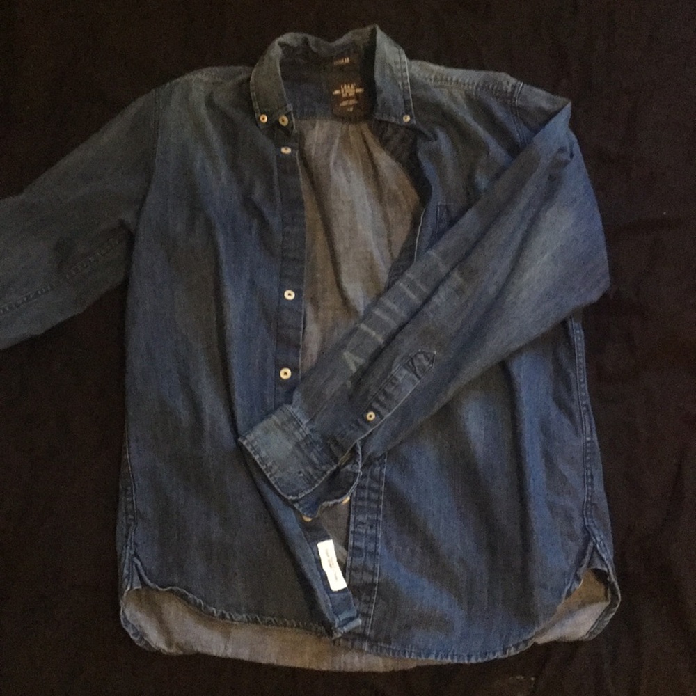 Dark blue jean jacket